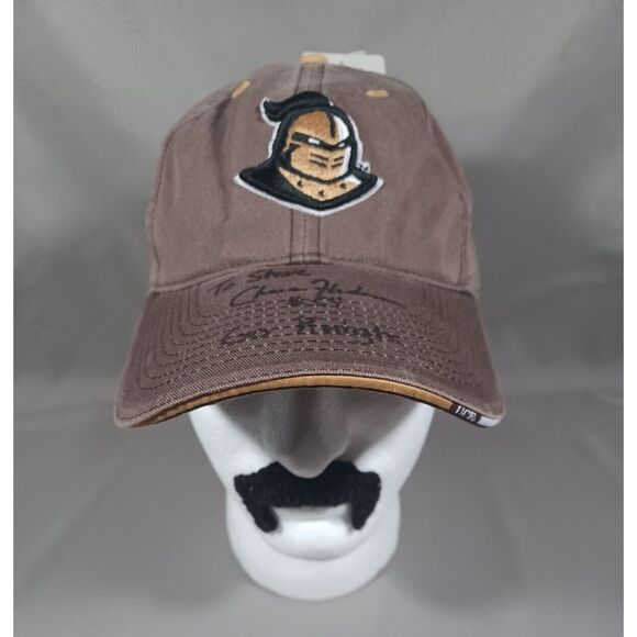 Other - Central Florida Knights Hat Cap Brown Strap Back Signed #54 UCF‎ New